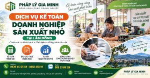 Dịch vụ kế toán doanh nghiệp sản xuất nhỏ tại Lâm Đồng
