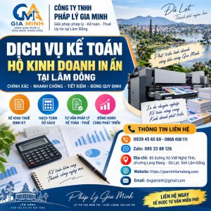 Dịch vụ kế toán hộ kinh doanh in ấn tại Lâm Đồng