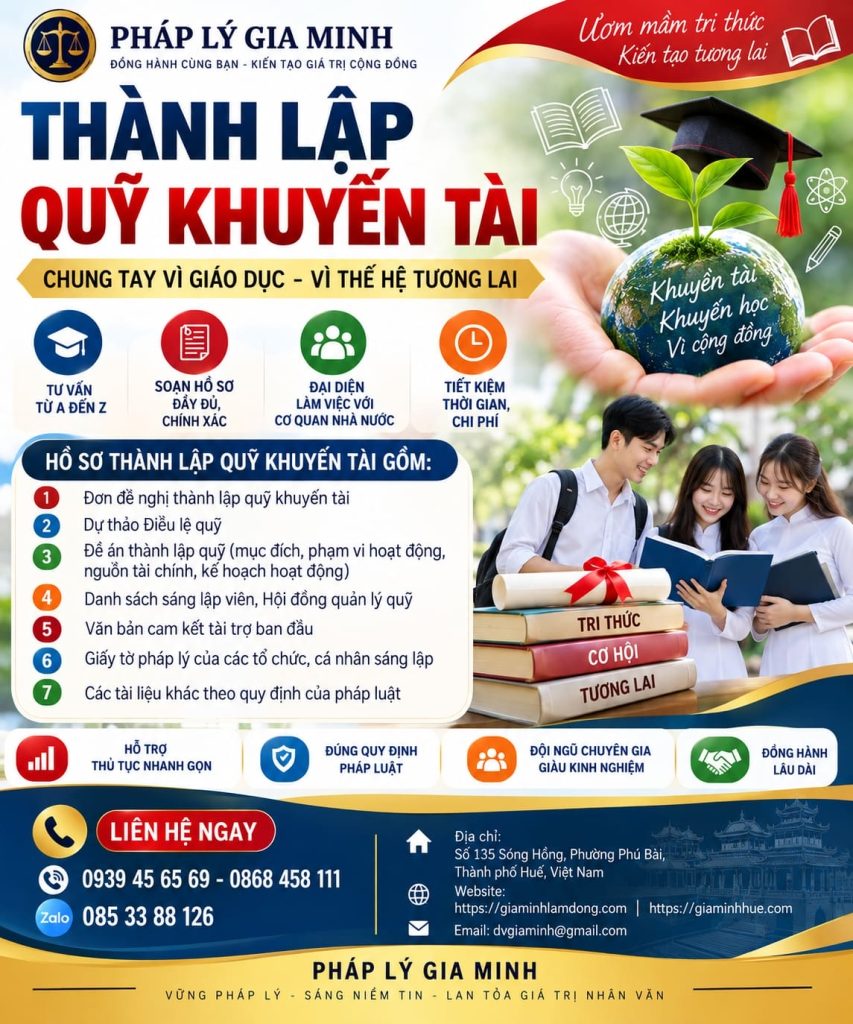 Thành lập quỹ khuyến tài