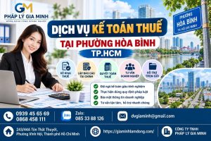 Dịch vụ kế toán thuế tại phường Hòa Bình TP.HCM