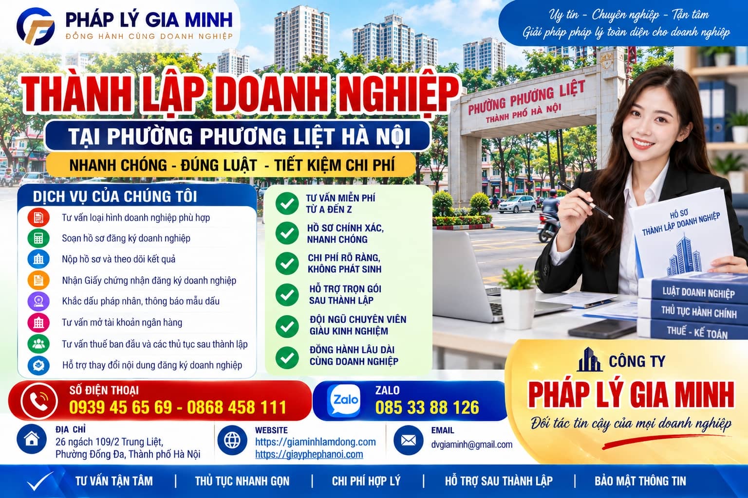 Thành lập doanh nghiệp tại phường Phương Liệt Hà Nội