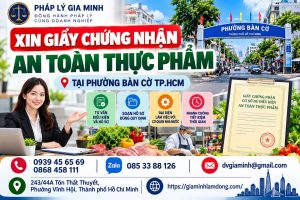 Xin giấy chứng nhận an toàn thực phẩm tại phường Bàn Cờ TP.HCM